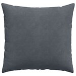 vidaXL Coussins de canapé 2 Pièces Gris foncé 45 x 45 cm