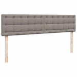 VidaXL Cadre de lit ottoman avec matelas taupe 200x200cm tissu