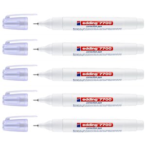 Stylo Correcteur 7700 Banc Pointe Métal 1-2 mm x 5 EDDING