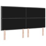 vidaXL Tête de lit design gris foncé 180 cm en tissu