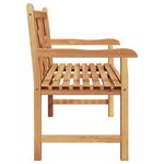 vidaXL Banc de jardin Marron 114 x 60 x 90 cm Bois de teck solide