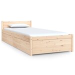 vidaXL Cadre de lit sans matelas avec tiroirs