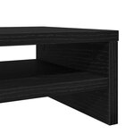 vidaXL Support de moniteur chêne noir 100x24x13 cm bois d'ingénierie