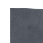 vidaXL Tête de lit Gris foncé 80 cm Velours