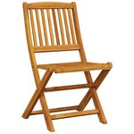 vidaXL Ensemble à manger de jardin pliable 5 Pièces bois massif d’acacia
