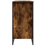 vidaXL Armoire à chaussures chêne fumé 80x38x78 cm bois d'ingénierie