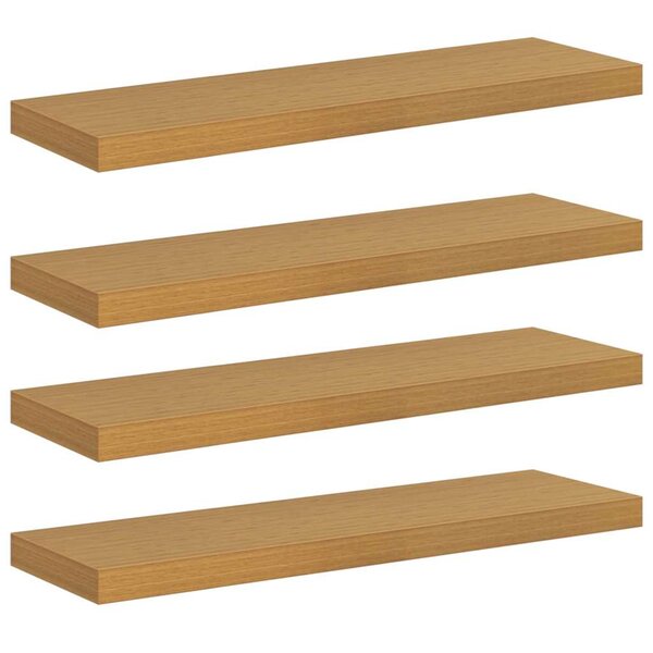 vidaXL Étagère Murale 4 pc Beige 90 x 23 5 x 3 8 cm Bois d'ingénierie