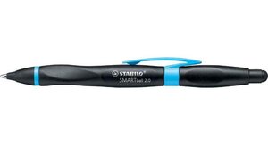 Stylo bille ergonomique Stylet SMARTball 2.0 droitier noir / bleu encre noire STABILO