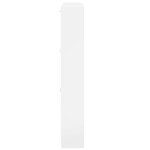 vidaXL Armoire à chaussure Blanc brillant 59x17x108 cm Bois ingénierie