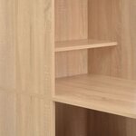 vidaXL Table de bar avec armoire Chêne 115x59x200 cm