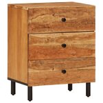 vidaXL Table de chevet 50x33x60 cm bois d'acacia solide