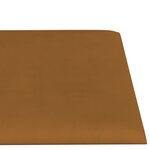 vidaXL Panneaux muraux 12 Pièces Marron 60x15 cm Velours 1 08 m²