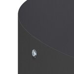 vidaXL Cache-Pot de Jardin Noir 120x120x20 cm en acier