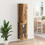 vidaXL Haut Armoire 2 Pièces Bois Ancien Bois d'ingénierie