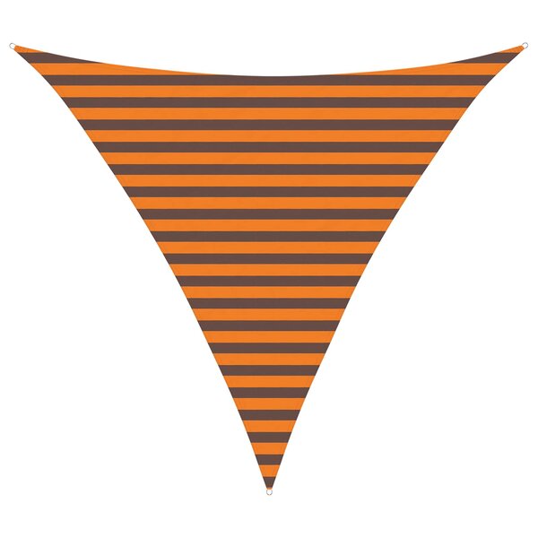 vidaXL Voile d'ombre Orange et marron 3 x 3 x 3 m