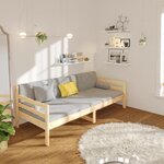 vidaXL Lit de jour sans matelas 80x200 cm bois de pin massif