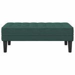 vidaXL Banc Vert foncé 113 x 57 x 39 cm Velours