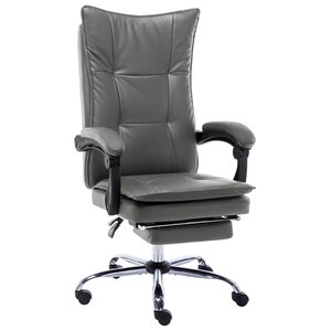 Chaise fauteuil siège de bureau informatique étude anthracite similicuir anthracite 02_0023981