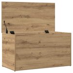 vidaXL Coffre de rangement chêne artisanal 84x42x46 cm bois ingénierie
