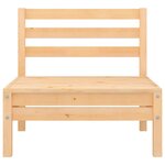 vidaXL Canapés centraux de jardin 4 Pièces Bois de pin massif