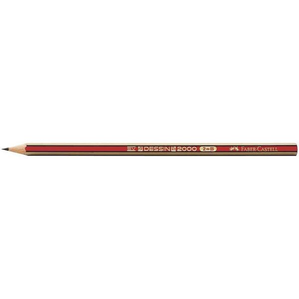 Crayon papier dessin 2000 mine 2mm hb x 12 faber-castell