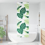 vidaXL Store enrouleur de douche avec cassette largeur du tissu 76 cm