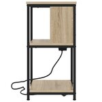 vidaXL Cabinet de chevet 2 Pièces Chêne sonoma 38 x 31 x 61 cm