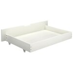 Vidaxl tiroirs de lit 2 pièces blanc bois de pin massif