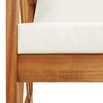 vidaXL Salon de jardin 2 Pièces avec coussins bois d'acacia solide