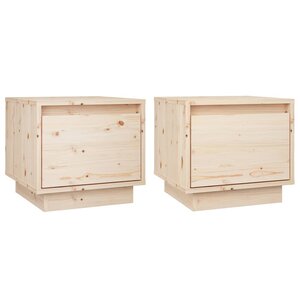 vidaXL Tables de chevet 2 Pièces 35x34x32 cm Bois de pin solide