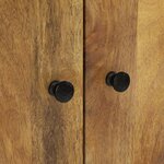vidaXL Buffet haut avec tiroir 60x33x100cm bois massif manguier et fer