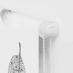 vidaXL Store enrouleur de douche 110x240 cm largeur du tissu 106 cm