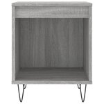 vidaXL Table de chevet sonoma gris 40x35x50 cm bois d’ingénierie