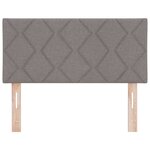 vidaXL Tête de Lit en Tissu Geometric Manuel Taupe 100 cm tissu