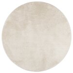 vidaXL Tapis OVIEDO à poils courts beige Ø 120 cm