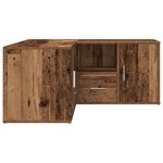 vidaXL Armoire d'angle vieux bois 160x40x45 cm bois d'ingénierie