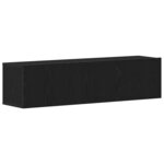 vidaXL Meuble TV chêne noir 120x30x30 5 cm bois d'ingénierie