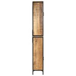 vidaXL Armoire de salle de bain 40x27x180 cm fer et bois de manguier