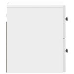 vidaXL Cabinet de chevet mural Blanc brillant 33 x 34 5 x 40 cm