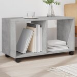 vidaXL Armoire à roulettes gris béton 72x33x42 5 cm bois d’ingénierie