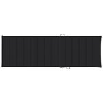 vidaXL Chaise longue double et coussins noir bois de pin imprégné