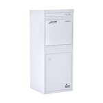 Boîte à colis Large Blanc 2 portes Acier galvanisé SMART PARCEL BOX®