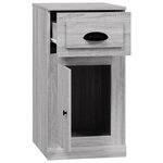 vidaXL Armoire latérale avec tiroir sonoma gris 40x50x75 cm