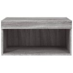 vidaXL Meuble TV avec lumières LED sonoma gris 60x30x30 cm