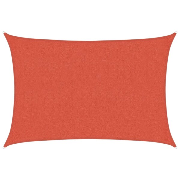 vidaXL Voile d'ombrage 160 g/m² Terre cuite 2 5x3 5 m PEHD