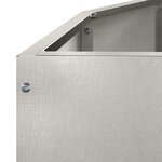 vidaXL Jardinière Argent 120 x 60 x 35 cm Acier inoxydable