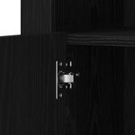 Buffet vidaXL avec lumières LED Chêne noir 41x37x67 cm