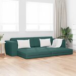 vidaXL Canapé-lit Vert foncé 245 x 78 x 77 cm tissu