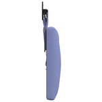 vidaXL Tête de lit suspendue Avec lumière LED Bleu denim Tissu