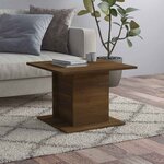 vidaXL Table basse chêne marron 55 5x55 5x40 cm bois d'ingénierie